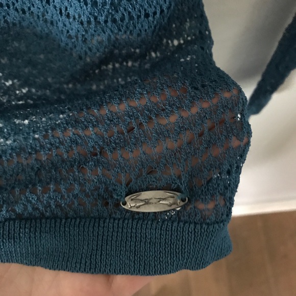 Lacoste Layered Tank Sweater, Turquoise Blue-Green - Picture 4 of 7
